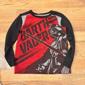 Kids Jumping Beans Star Wars Darth Vader Long Sleeve Active Shirt Size 4